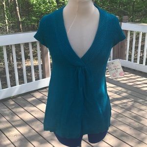 Derek Heart Teal Sweater Size Large